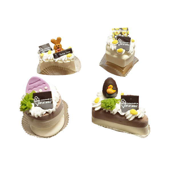 Assortiment ijstaartjes pasen